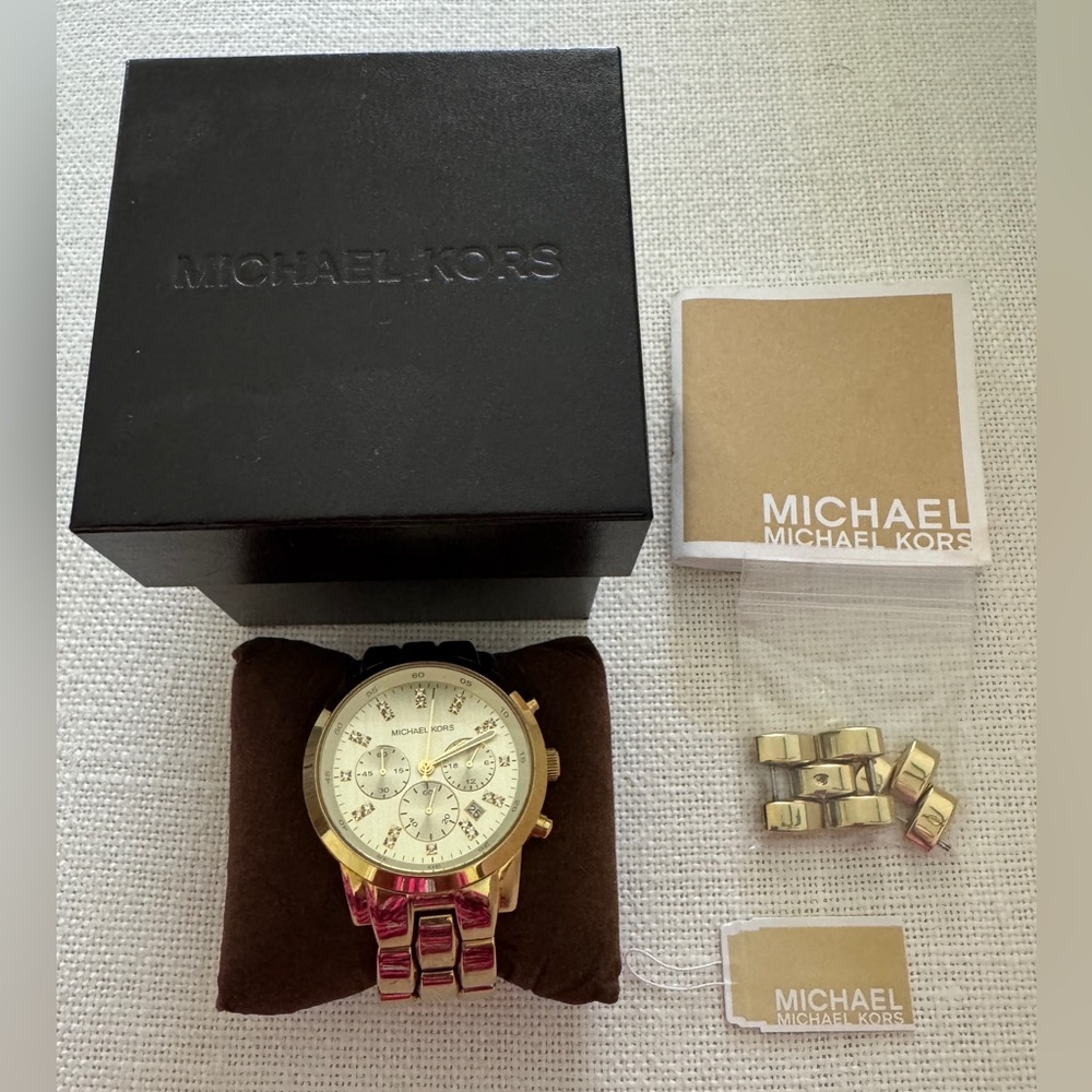 Michael Kors Women's Gold Tone Chronograph Watch - Gold